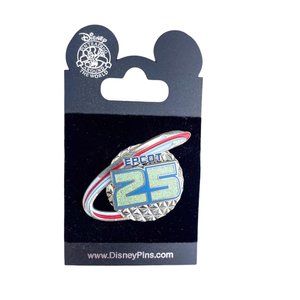 Walt Disney World Epcot 25th Anniversary Logo Spaceship Earth Monorail Pin